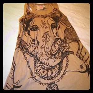 Ladies Goddess elephant tank top.